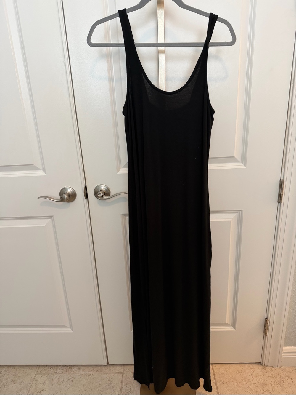 Z Supply Black Scoop Neck Sleeveless Maxi Dress